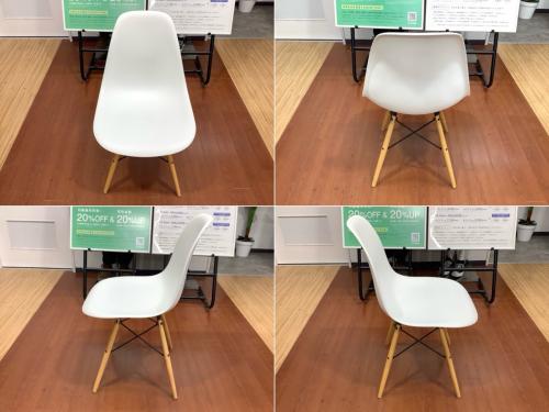 美品■ハーマンミラー■イームズ■サイドシェル■DSR■6.7万円■ホワイト■ Herman Miller（ハーマンミラー）イームズシェルサイドチェア ホワイト