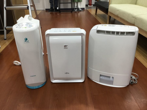 季節家電の除湿機