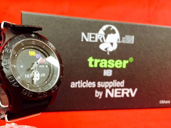 エヴァンゲリオン　traser　ミリタリーウォッチ　コラボ　限定 楽天市場】【中古】EVA×Traser トレーサー TYPE6 MIL-G P6600