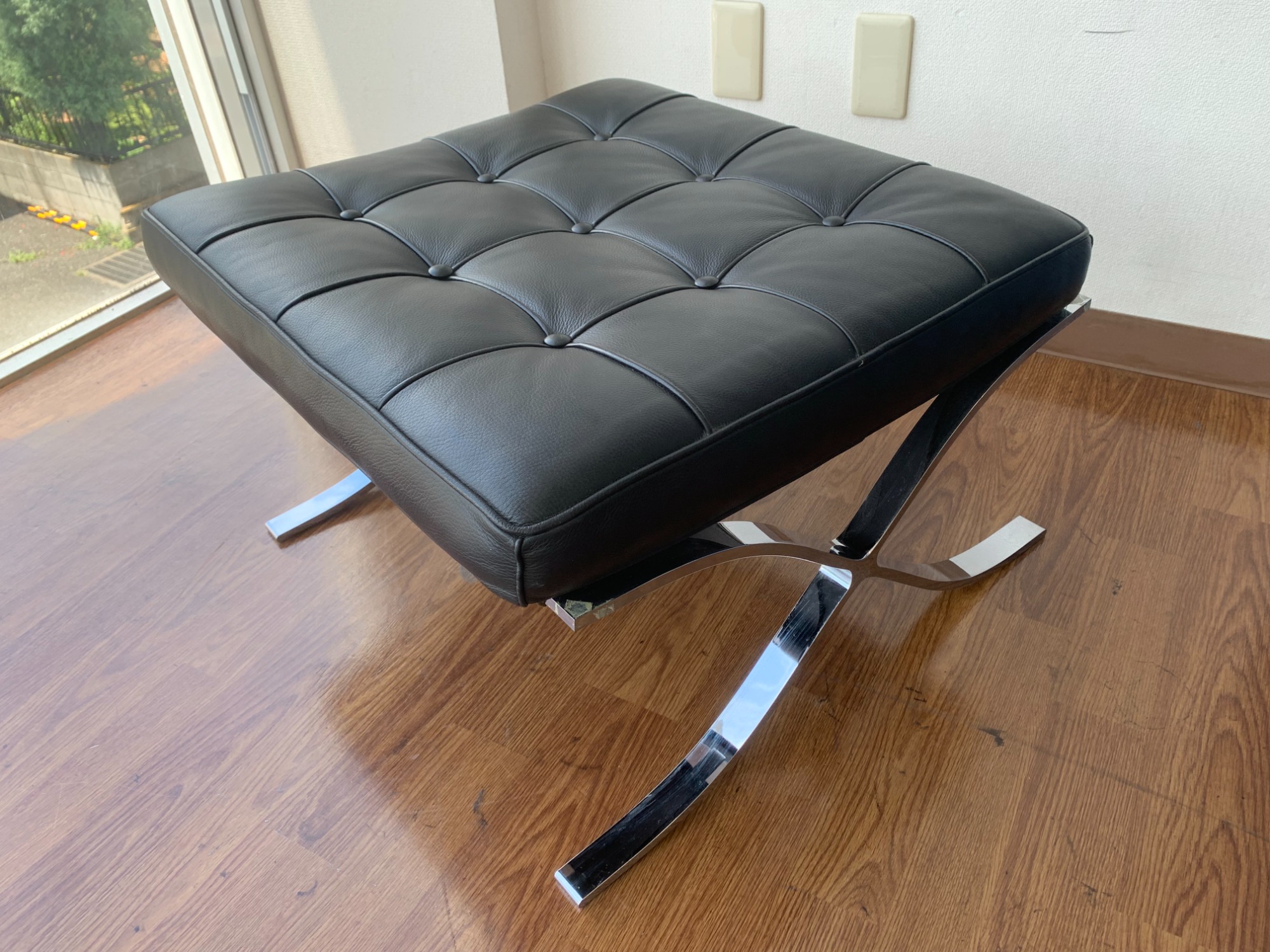 バルセロナチェア リプロダクト(オットマン同時出品中) 3F家具・家電展示中！】オットマン バルセロナチェアのリ