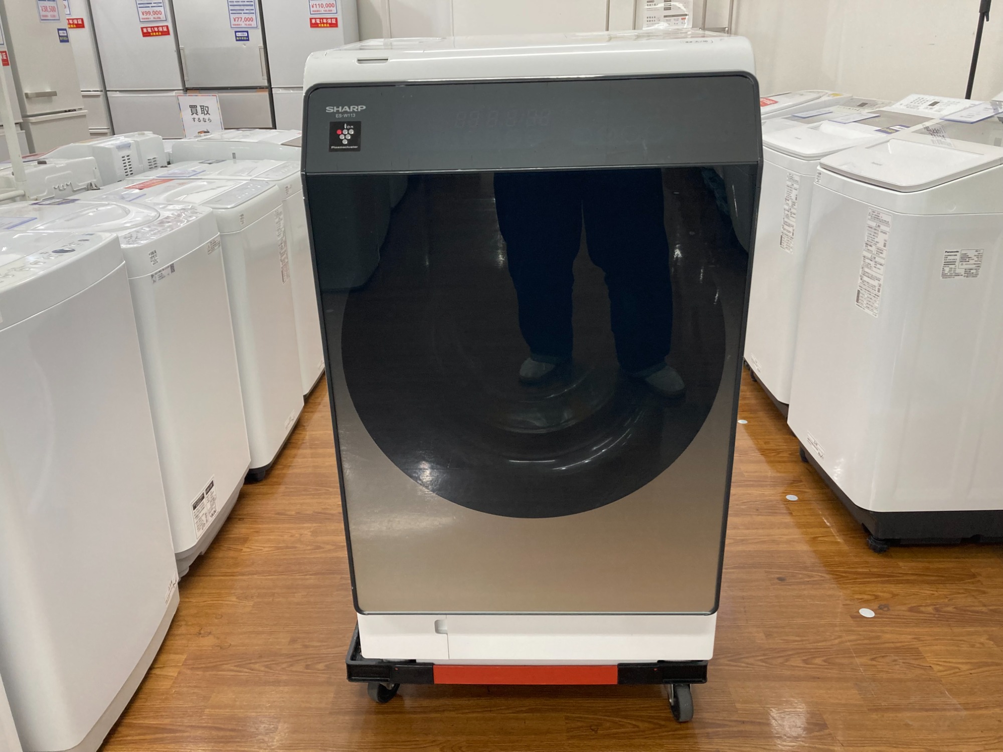 美品シャープ ドラム式洗濯乾燥機 ES-W113-SL 2021年型 シャープ ES-