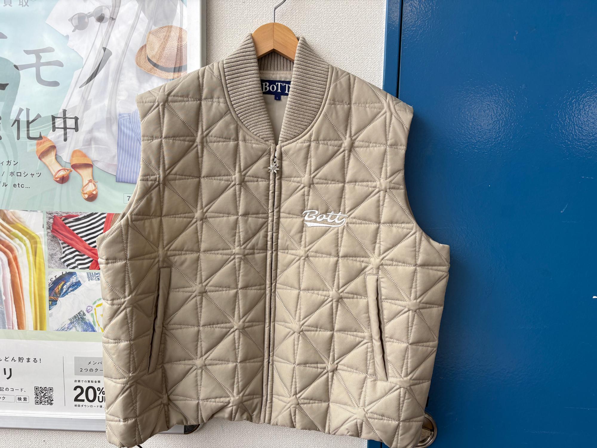 春物衣類買取開始！】BoTTのQuilted Sparkle Vestが買取入荷いたしまし
