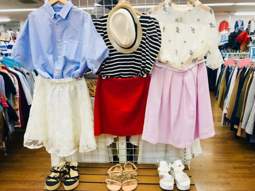 サンダルの夏物衣類