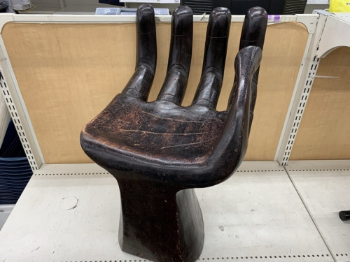 イスの木製仏手スツール