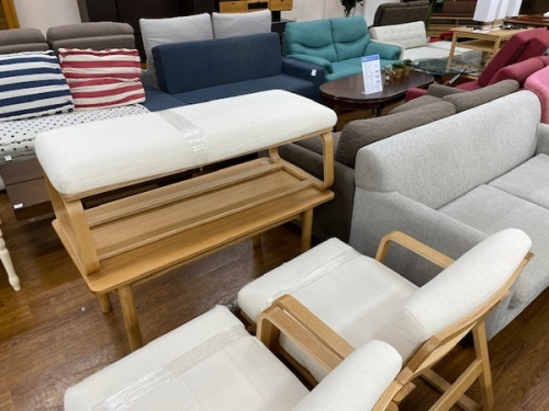 ダイニングセットのソファ・レンジボード