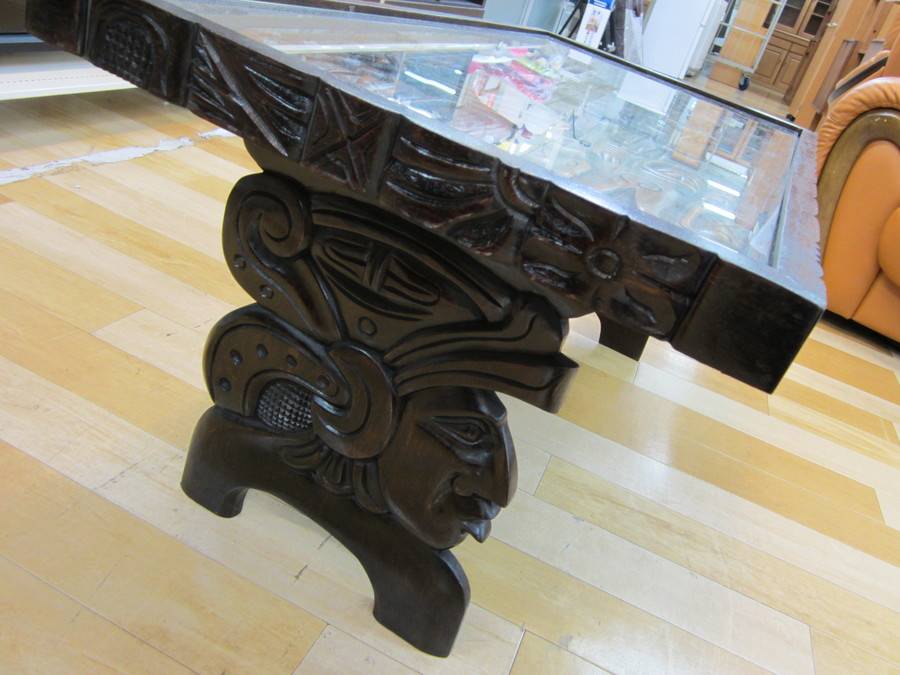 珍品！ 木彫り センターテーブル