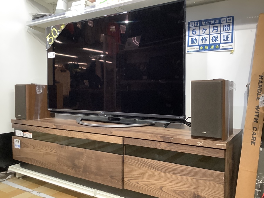 まとめ買い大歓迎！50インチテレビ・AVボード・スピーカーのご紹介 