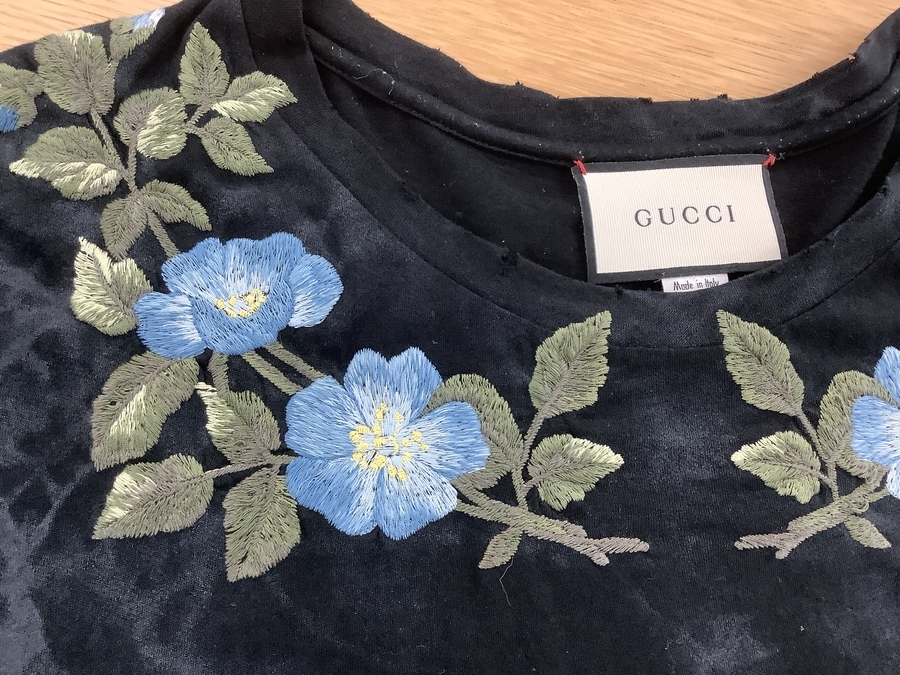 GUCCI グッチ  刺繍Tシャツ gucci （グッチ） 刺繍 Tシャツ SS18 | 日本人対応 必ず届く