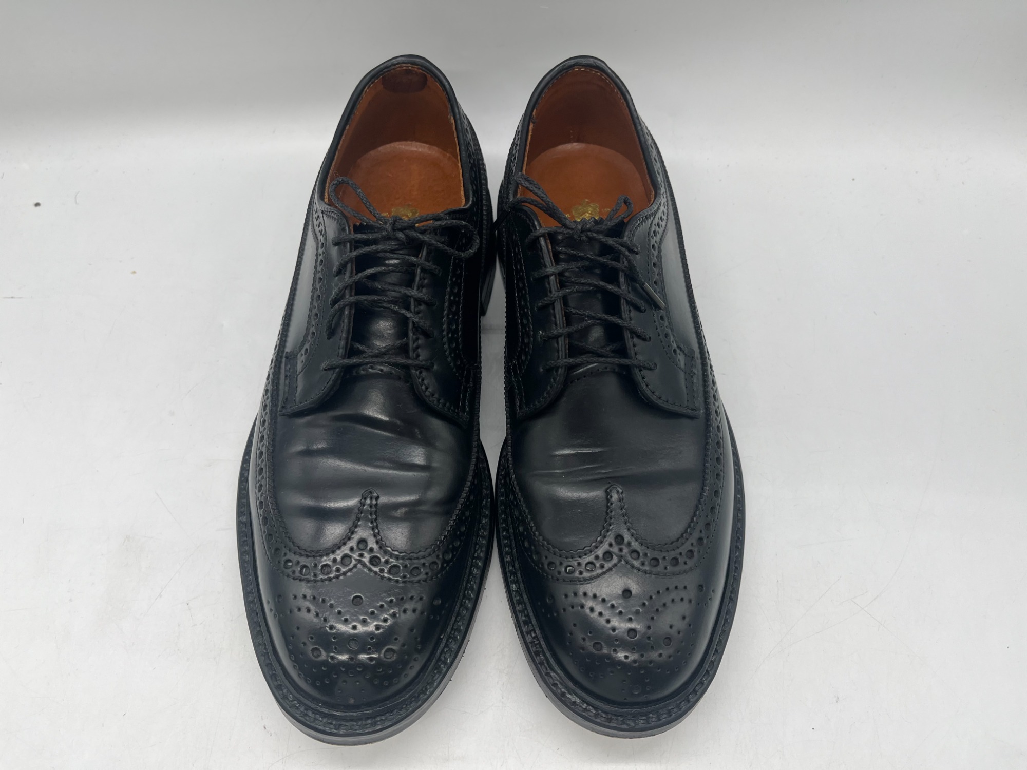 桜*花様 ☆希少ALDEN 20810オールデンウイングチップレザーシューズ10 ALDEN（オールデン） Alden Long Wing Blucher 979 ウィングチップ