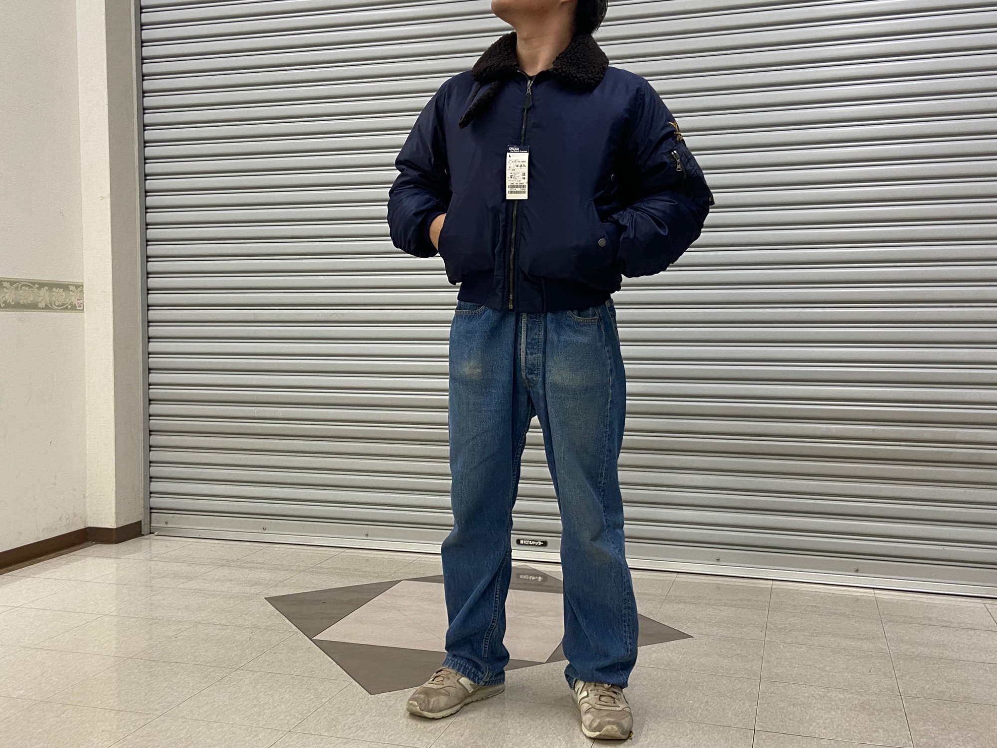 ラルフローレン レア ミリタリー フライト ジャケット 90s ラルフローレン MA-1 フライトジャケット ミリタリー 中綿入