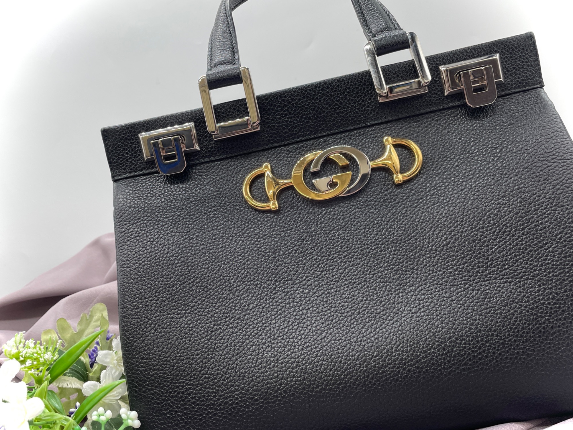 ハイブランド 買取強化】GUCCI ズゥミ スモール トップ ハンドルバッグ