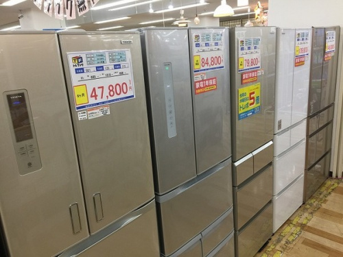 冷蔵庫　中古の洗濯機　中古
