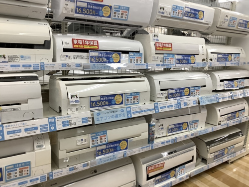エアコン　中古の扇風機