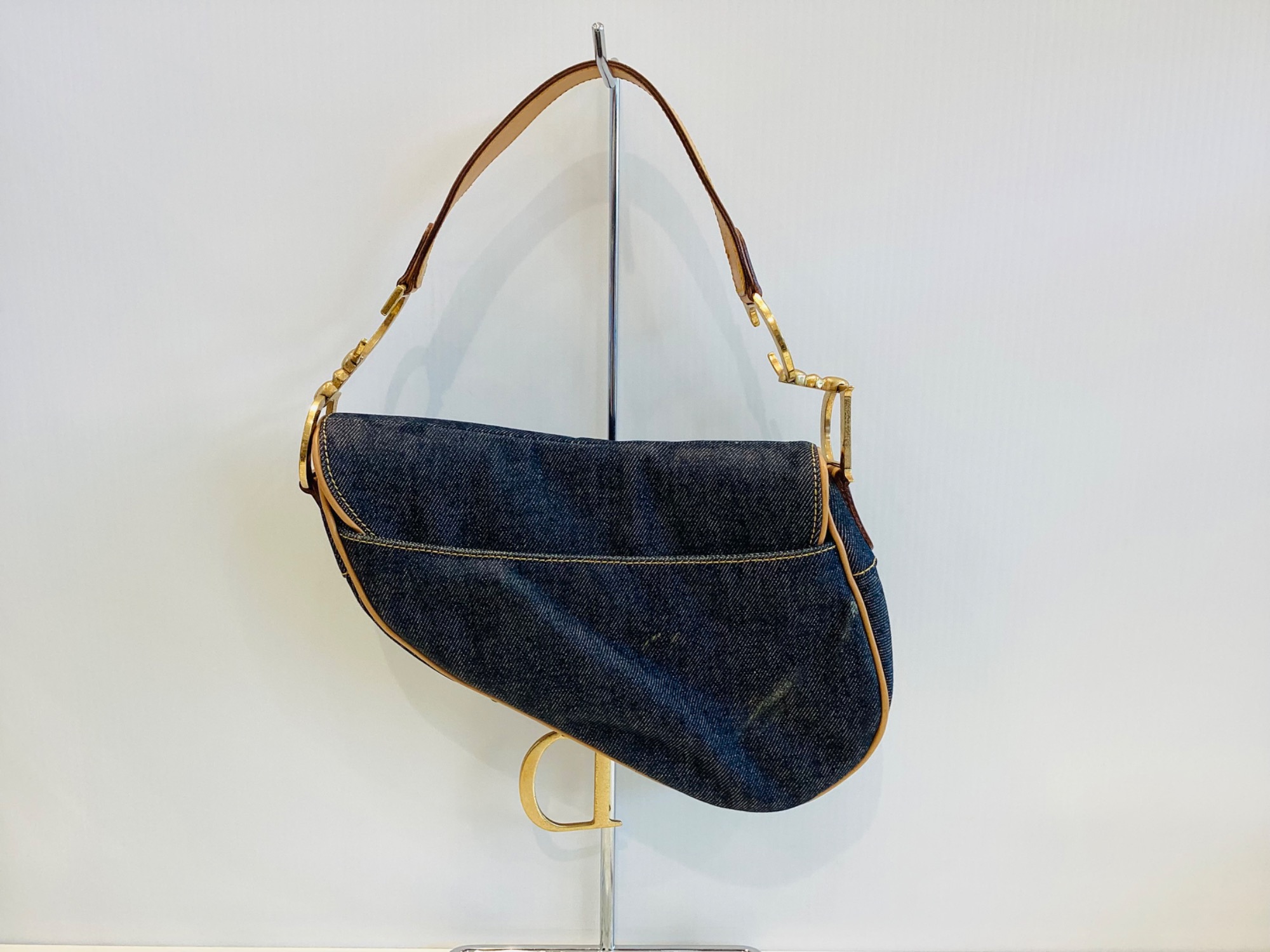 Christian Dior(クリスチャン・ディオール)】デニムサドルバッグ Christian Dior(クリスチャン・ディオール)】デニムサドルバッグ
