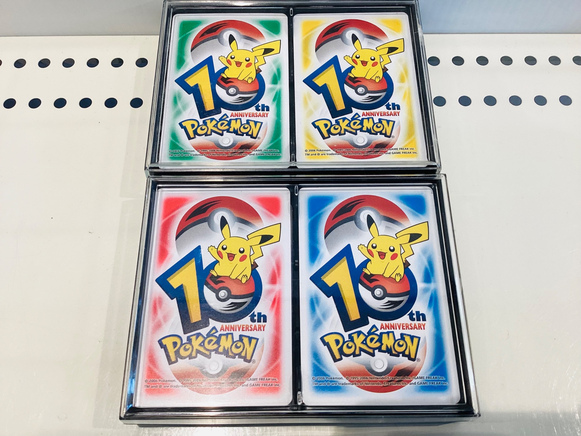 【専用】ポケモン10周年記念 トランプ4種類セット ポケモンセンター10周年記念 アニバーサリー トランプ