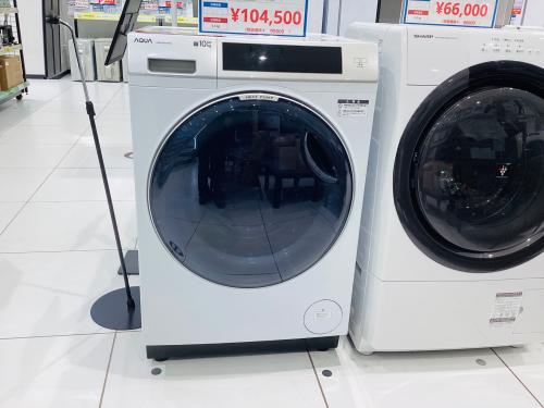軽トラック90分無料貸出実践中】AQUA 2024年製のドラム式洗濯乾燥機の 