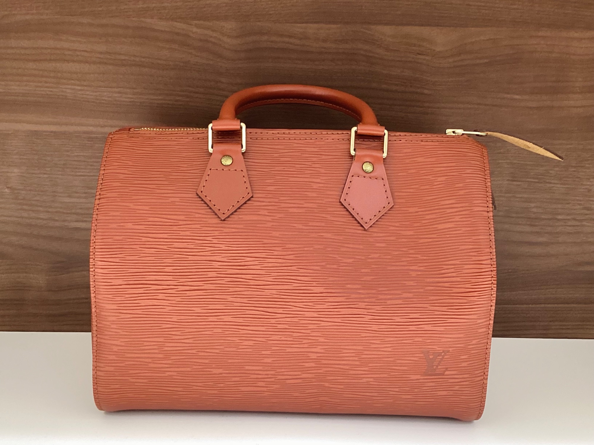 値下げしました‼️Louis Vuitton ボストンバッグ オレンジ・レッド LOUIS VUITTON / ルイヴィトン】ケニア・ブラウンのミニボストンバッグ
