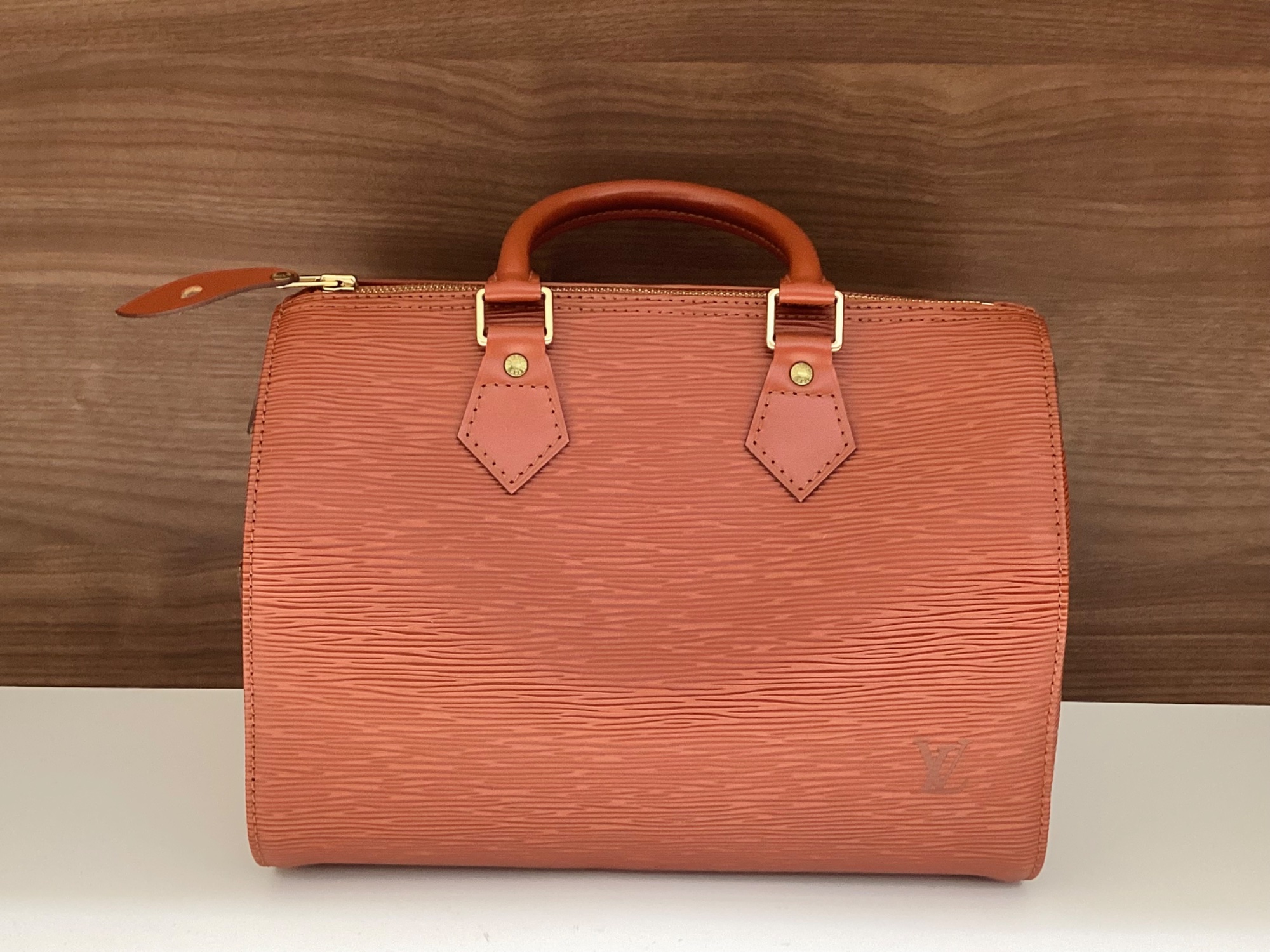 値下げしました‼️Louis Vuitton ボストンバッグ オレンジ・レッド LOUIS VUITTON / ルイヴィトン】ケニア・ブラウンのミニボストンバッグ