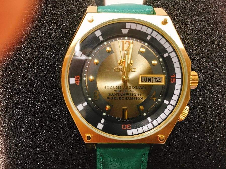 長谷川穂積×ORIENT】限定コラボ自動巻き腕時計入荷しました