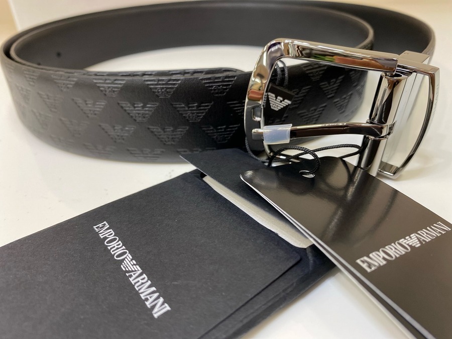 新品未使用品♪】EMPORIO ARMANI(エンポリオアルマーニ)のレザーベルト  