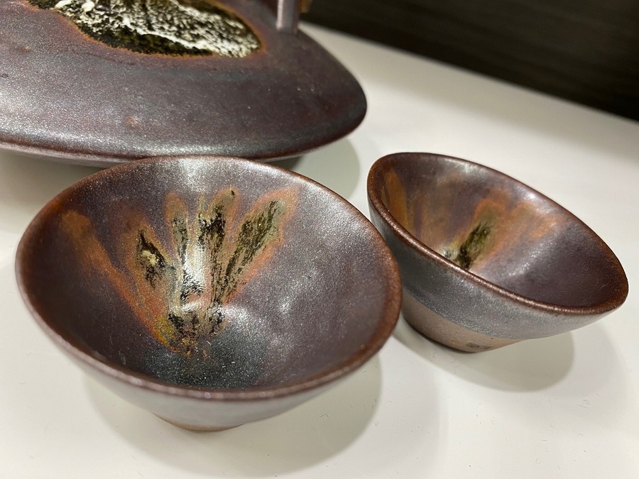指宿長太郎焼窯】黒千代香の酒器揃をご紹介♪【市川店】｜2021年