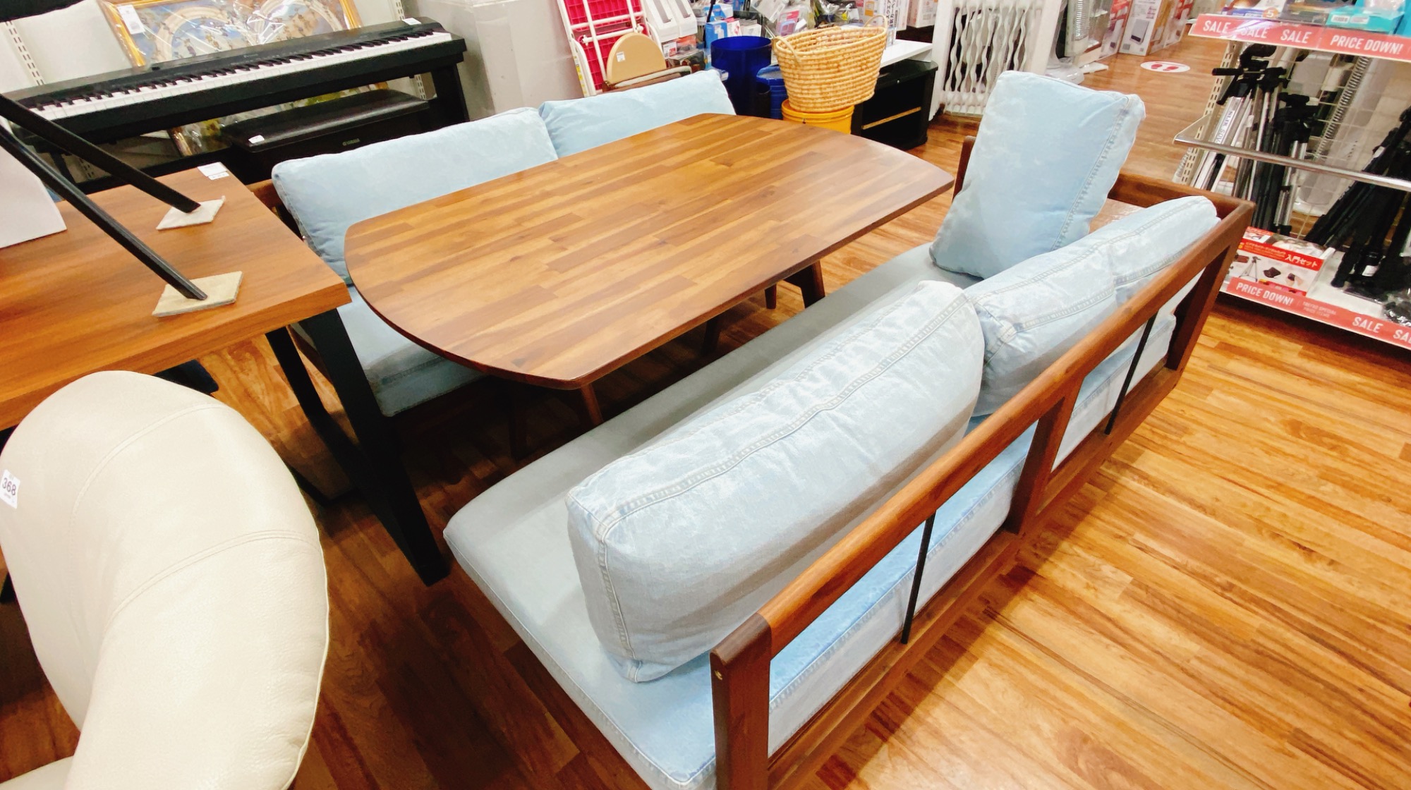 セットで9万円】unico LOM ダイニング3点セット① セットで9万