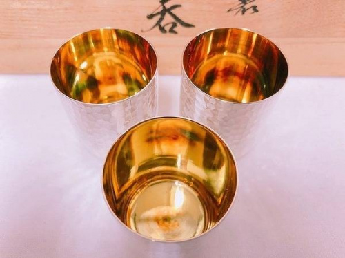 ぐい呑の純銀