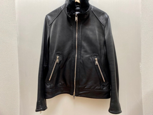 ブラックレーベルクレストブリッジのレザージャケット メンズ