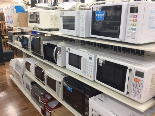 白物家電 リユースの冷蔵庫 洗濯機 電子レンジ ドライヤー