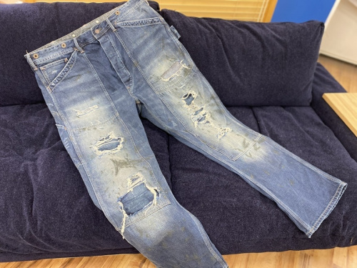 千葉　市川　船橋　江戸川　墨田　葛飾　幕張　中古　洋服　買取のデニム　カーペンターデニム　リペア加工