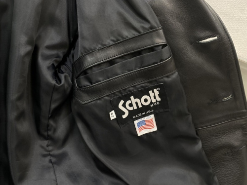 Schott ショットのレザーテーラードジャケット