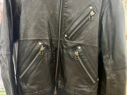 ゴートレザーパーカーのメンズ　アメカジ　ジャケット