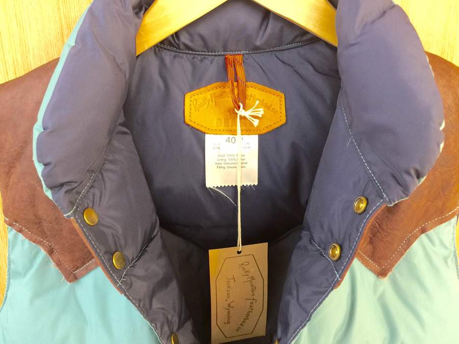 ROCKY MOUNTAIN FEATHERBED CO. ダウンベスト 40 Rocky Mountain Featherbed Co.ダウンベスト 40 ロッキーマウンテン