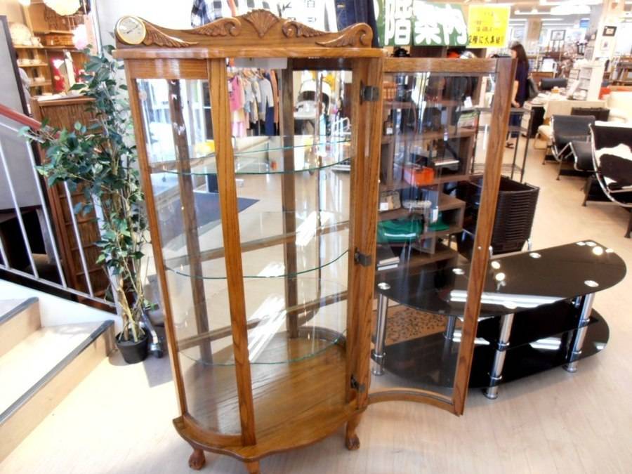 2枚ガラス扉　キャビネット【トレファク牛久店】 飛騨産業】アンティークな2枚扉キャビネットが入荷しました