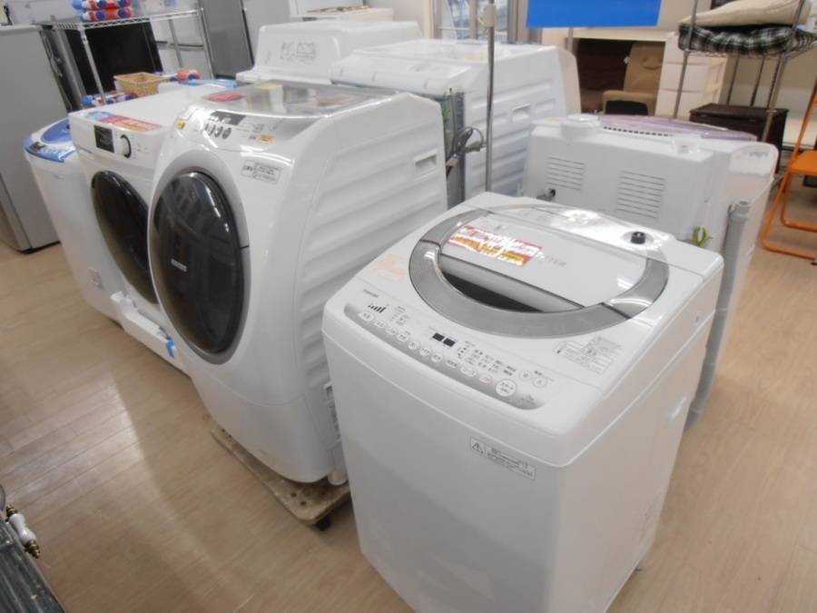 TOSHIBA 全自動洗濯機　2017年製　AW-TS75D5【トレファク東大阪店】 2017年高年式モデル!! TOSHIBA 8.0Kg全自動洗濯乾燥機 買取入荷しま