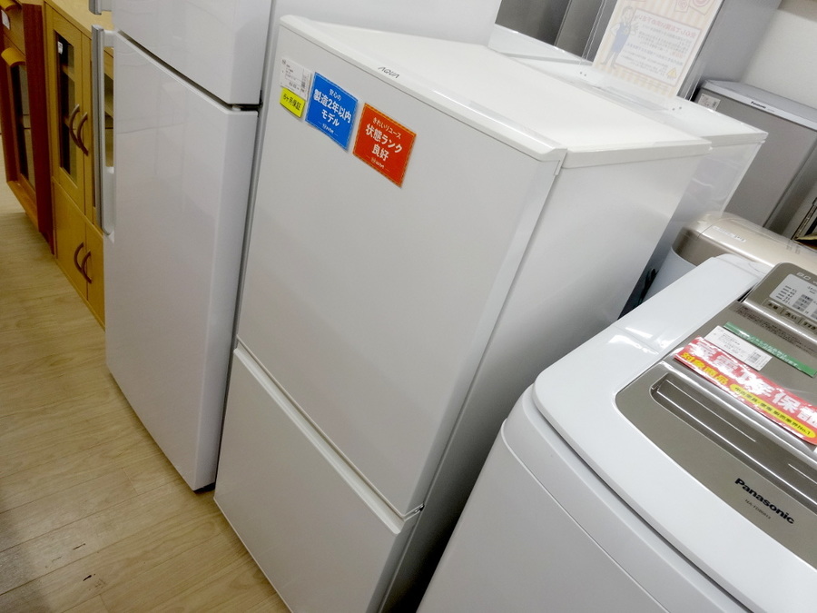 AQUA（アクア） 157L 2ドア冷凍冷蔵庫 「AQR-16G（W)」 （2018年製）