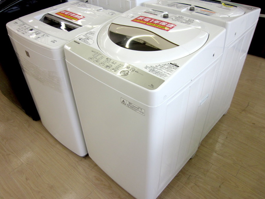 売約》5.0kg洗濯機 2016年製 東芝 AW-5G3 | 江戸川区葛西の