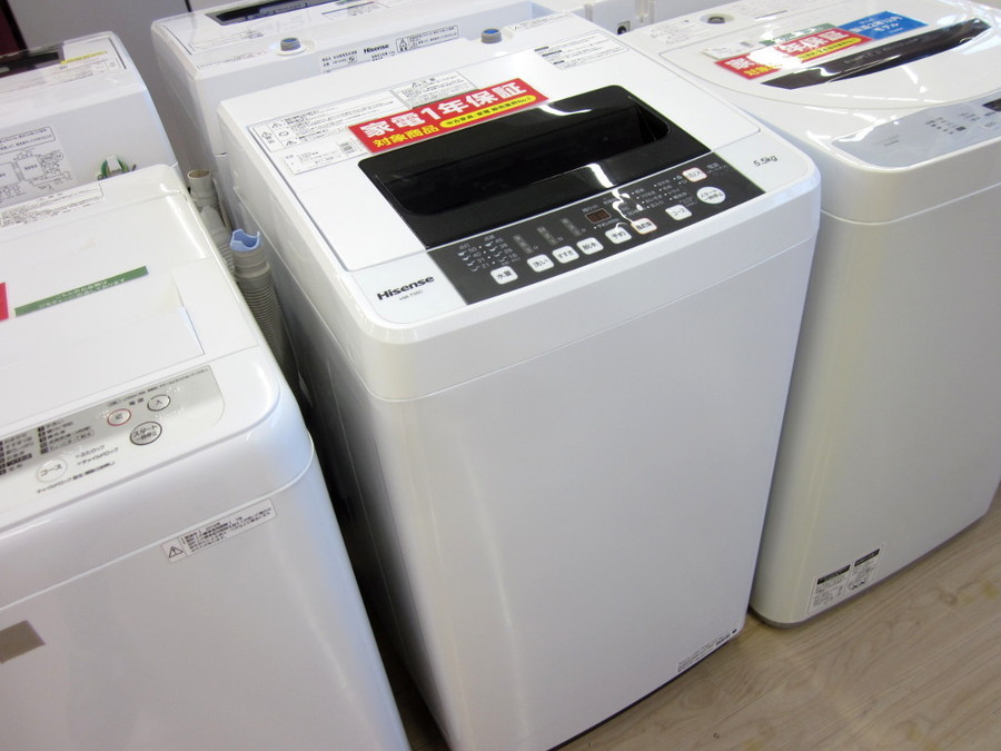 Hisense(ハイセンス)の5.5kg全自動洗濯機2019年製「HW-T55C」 [2019.11.08発行]｜リサイクルショップ
