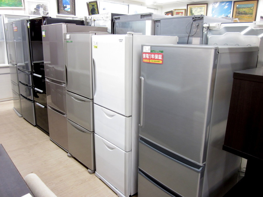 3ドア冷蔵庫】日立(HITACHI) R-27DS 265L 2013年製：ホワイト