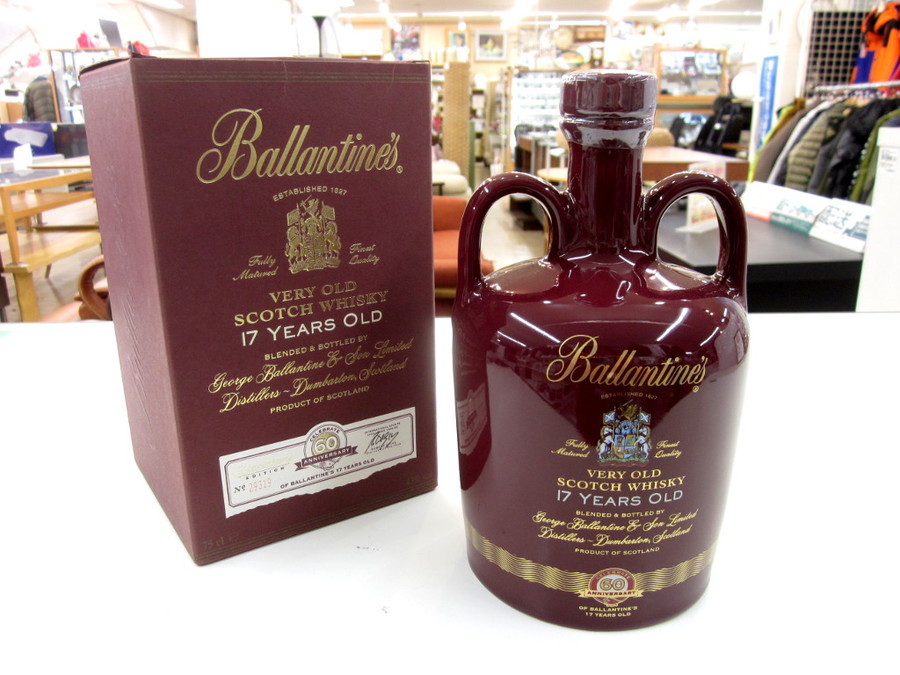 激安単価で Ballantines(バランタイン)「60周年ボトル17年」箱付｜2020年01 ウイスキー