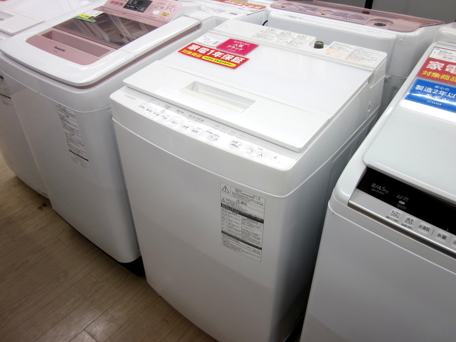 TOASIBA(東芝)の8.0kg 全自動洗濯機 2017年製「AW-8D5」｜2020年