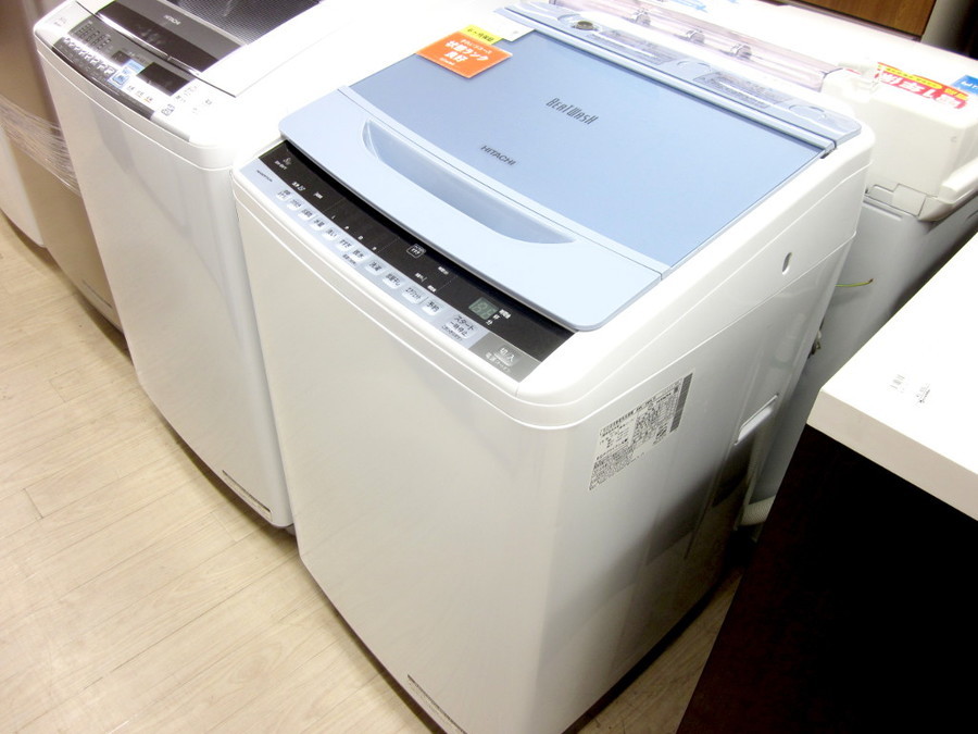 HITACHI(日立)の8.0kg全自動洗濯機2015年製「BW-8WV」 [2020.03.18発行]｜リサイクルショップ トレジャー