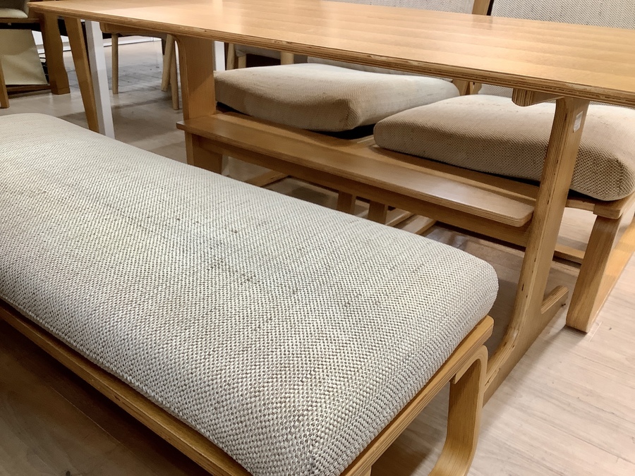 無印良品のベンチダイニング4点セットをご紹介！【名古屋徳重店