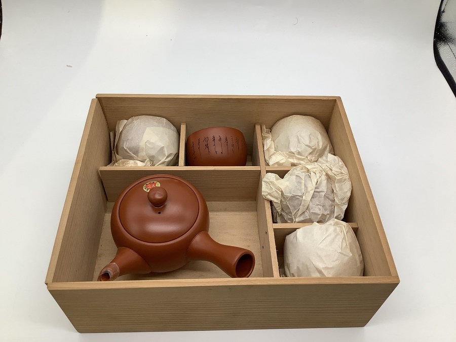 常滑焼 真黒 茶の間揃 高資作