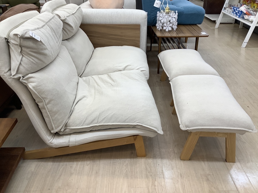 ☆# 未使用品MUJI 無印良品 リクライニングソファー 無印良品（MUJI）のハイバックリクライニングソファー入荷しま
