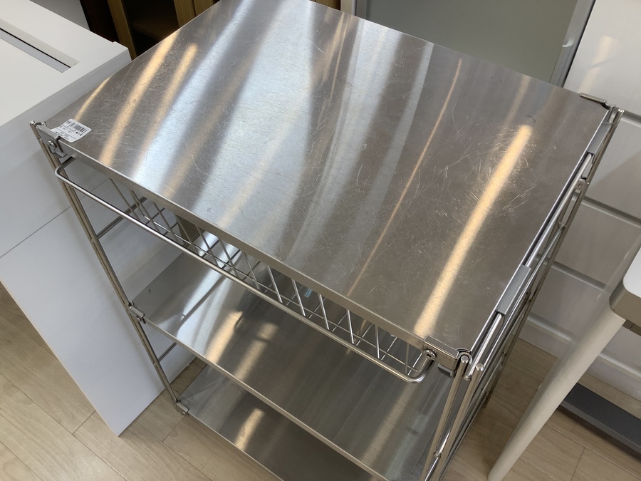 中古でも人気の無印良品、ステンレスシェルフのご紹介です｜2022年01月