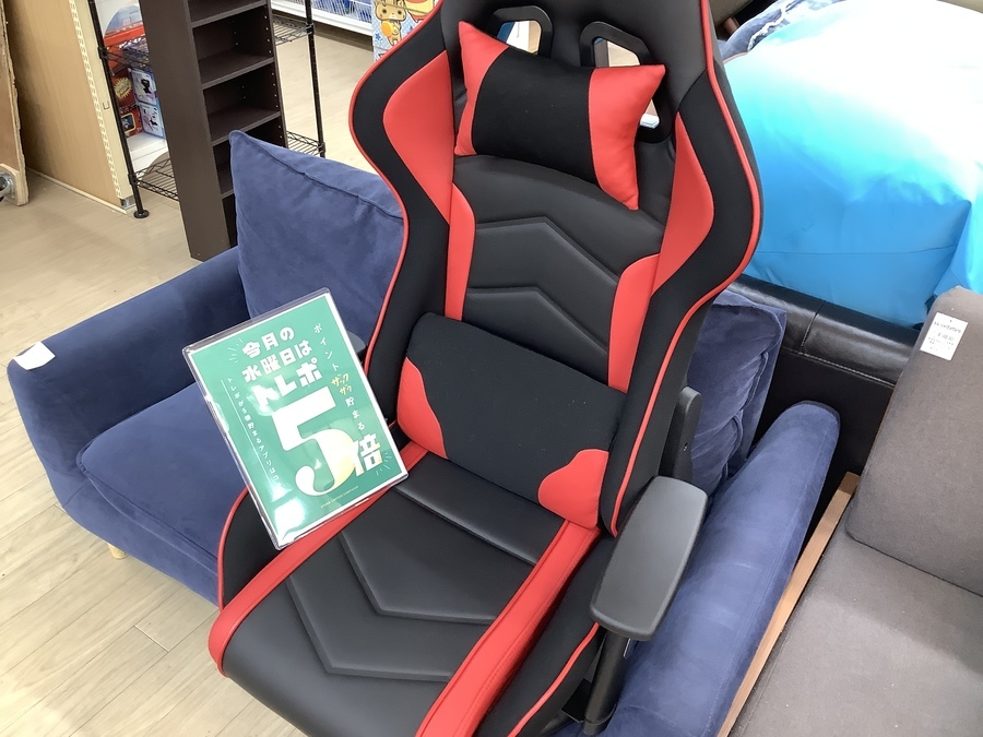 人気のゲーミング座椅子入荷！｜2022年03月07日｜リサイクルショップ