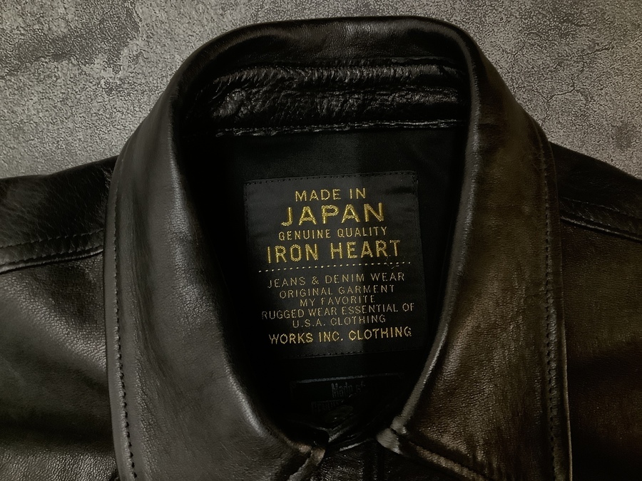 IRON HEART / アイアンハート】レザージャケットが入荷いたし IRON HEART / アイアンハート】レザージャケットが入荷いたし