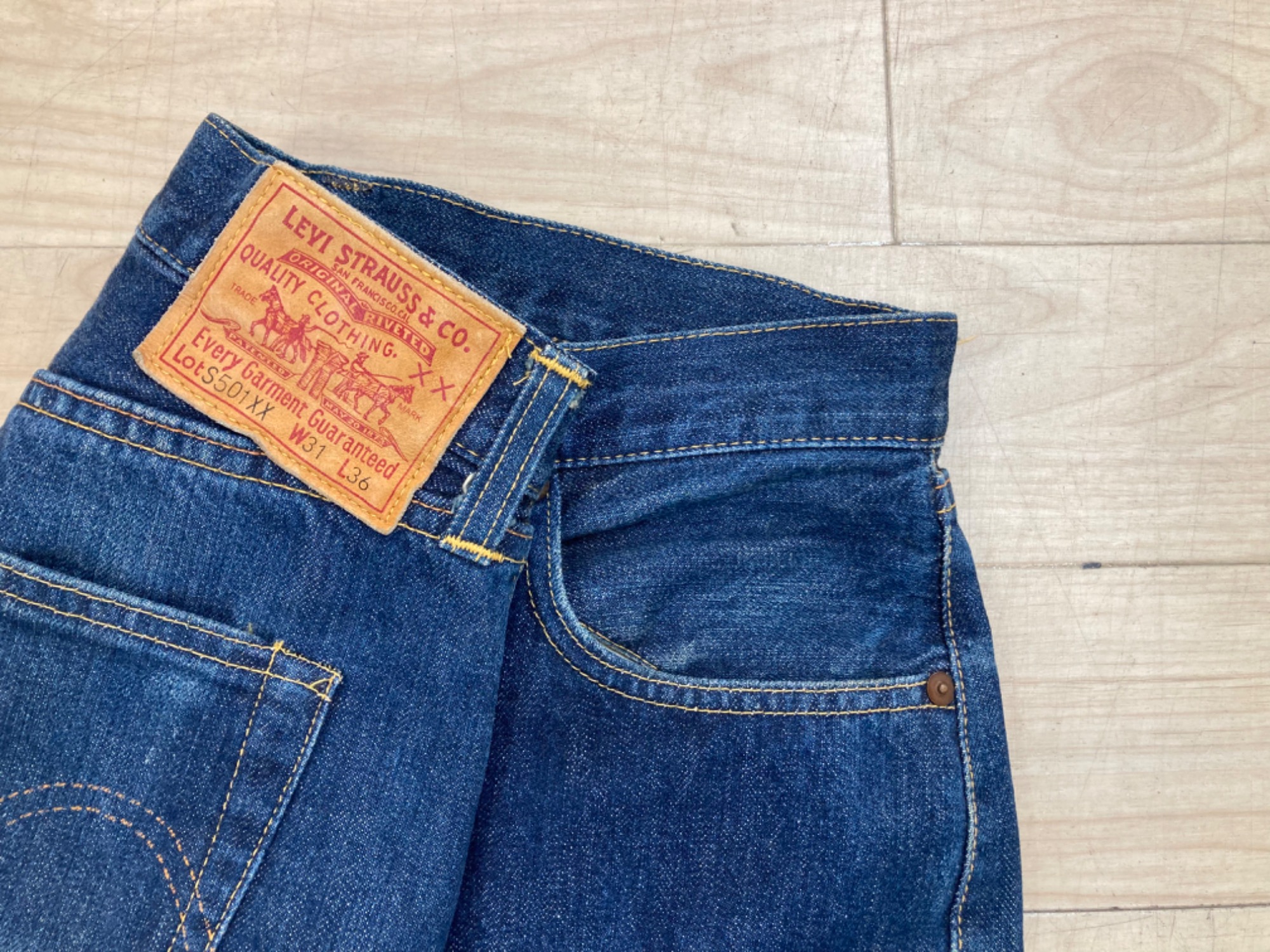 LEVIS/リーバイス】S501大戦モデル 米国製 復刻セルビッチデニム