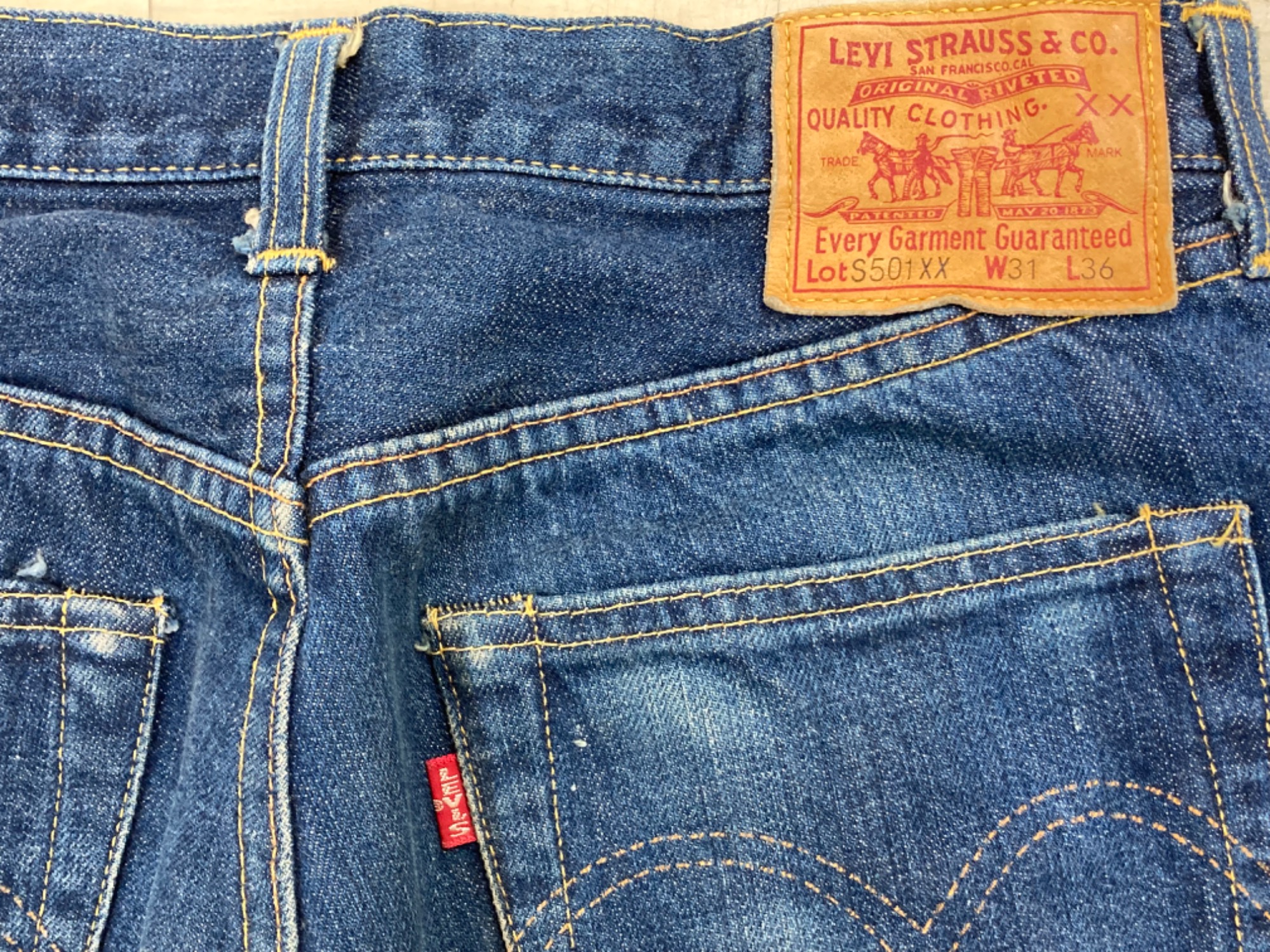 LEVIS/リーバイス】S501大戦モデル 米国製 復刻セルビッチデニム